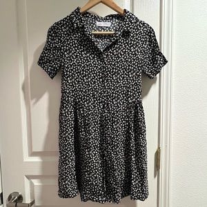 Zara Kids Floral Dress in Black and White (size 11-12)